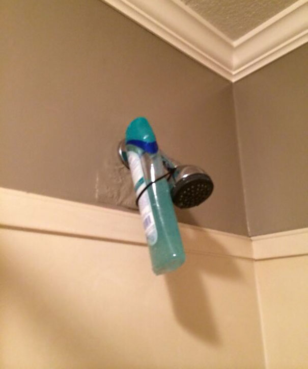 Asked My Sweet Husband To Pick The Soap Off The Shower Floor. He Thinks He's So Funny