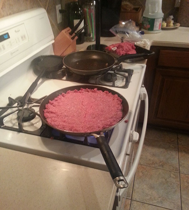 How My Husband Makes Hamburgers