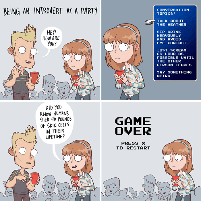 Funny Introvert Comics