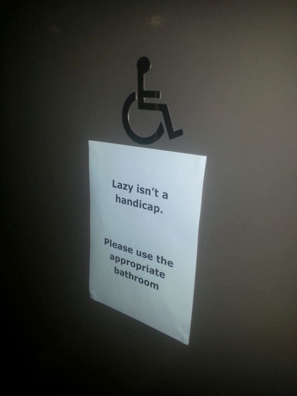 Lazy Isn't A Handicap