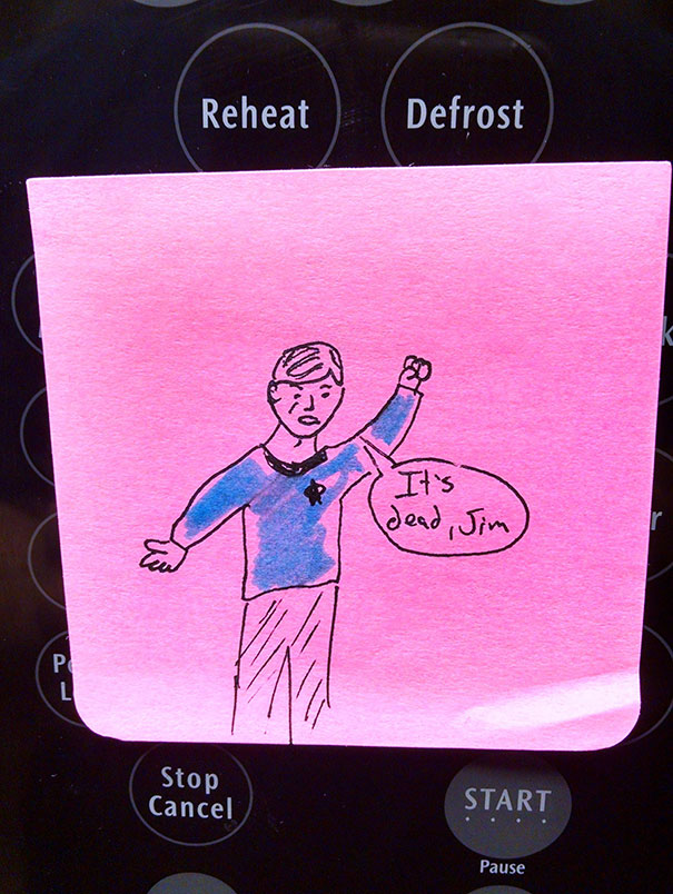 Microwave At Work Died. I Made A Note