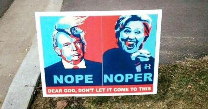 33 Funny Voting Signs Express What People Really Think About These Elections