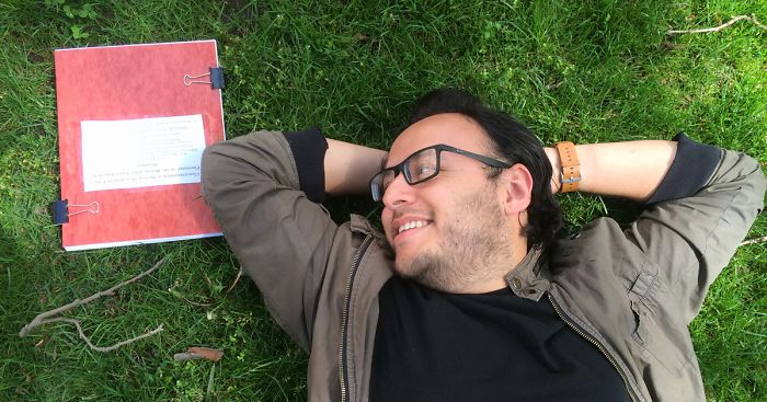 This Guy Did A Romantic Photoshoot With His Thesis Which Ended In Bittersweet Goodbye