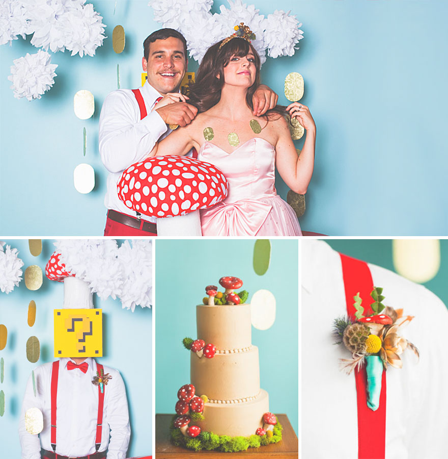 Super Mario Themed Wedding