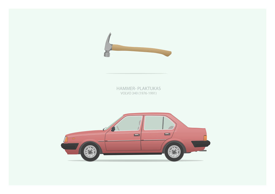 I Illustrated Humorous Lithuanian Slang Nicknames Of Old Cars