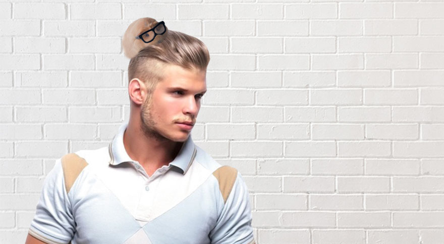 It's A Clip On Man Bun!