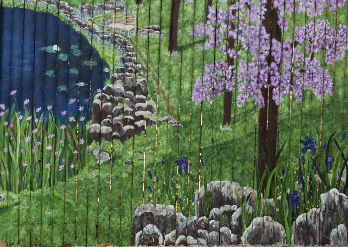 Another Close Up Of My 40 Foot Stockade Fence Mural