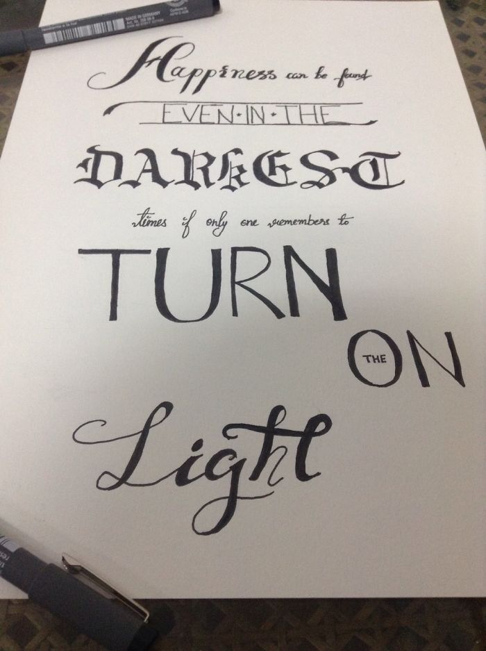 Calligraphy By A Beginner