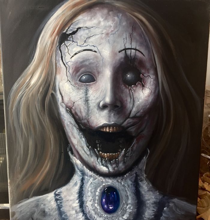 Few Of My Latest Horror Paintings