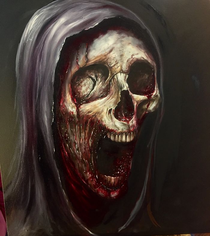 Few Of My Latest Horror Paintings