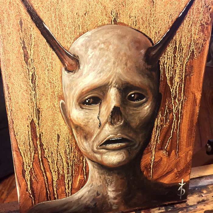 Few Of My Latest Horror Paintings