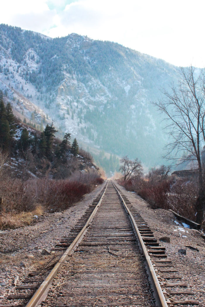 Winter Up Provo Canyon In Utah. (taken With My Iphone)