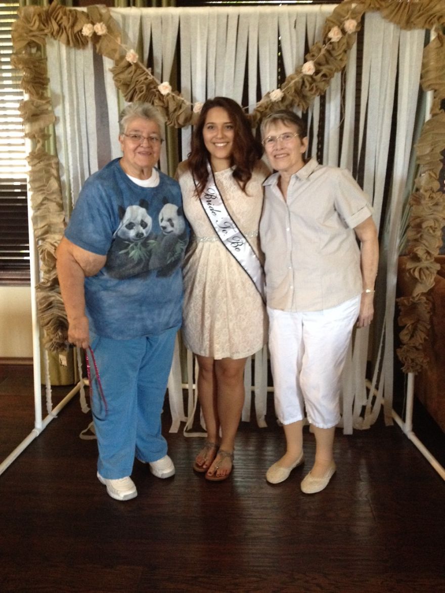 The Beautiful Young Lady Between Tricia And I Is Our Grand-daughter Alana . This Picture Was T