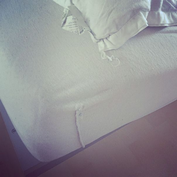 I Asked My Husband To Change The Sheets And He Did! :)