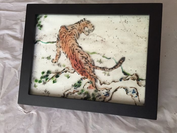 I Painted Layers Of Glass To Create Watercolour Effect