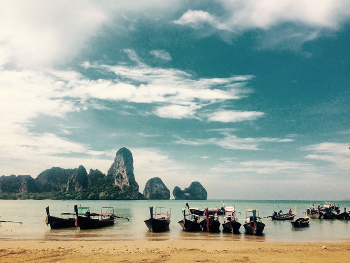 Pure Serenity Taken With My Phone On Tonsai Beach, Thailand