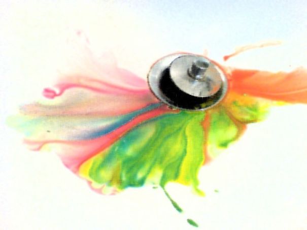 Pour Acrylic Color In A Sink