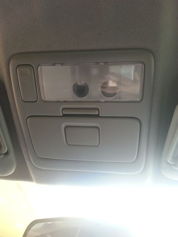 This Light In My Rav4 Looks Like A Face.