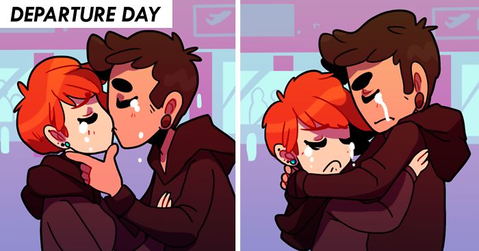 Artist Illustrates Her Long Distance Relationship Struggles And Joys