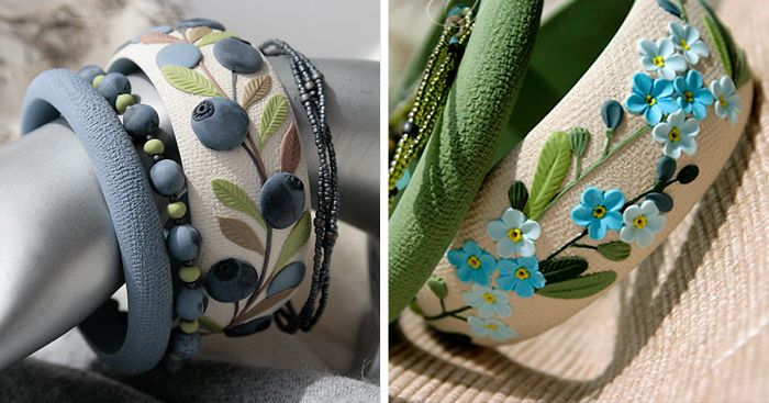Nature-Inspired Jewelry That I Sculpt Out Of Polymer Clay