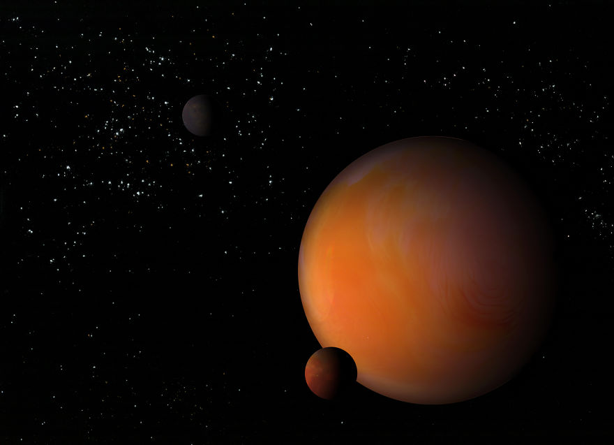 Space Scenes That I Made By Scanning Food With A Photo Scanner