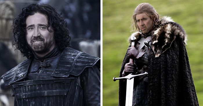 If Nicolas Cage Played Every Character In Game Of Thrones (30 Pics)