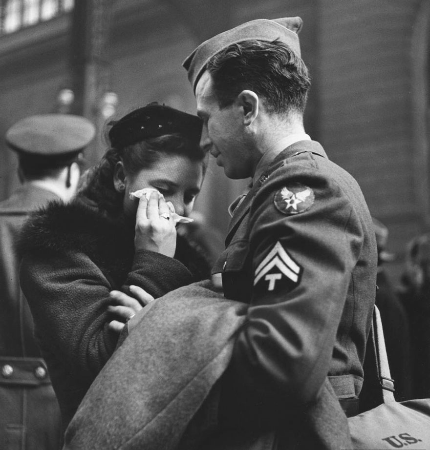 Farewell To Departing Troops At New York's Penn Station, April 1943