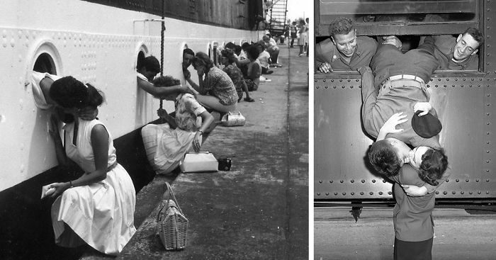62 Historic Photos Of Love During Wartime
