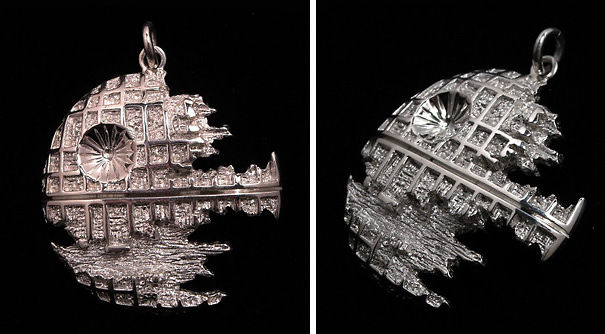 Death Star Silver Pendant