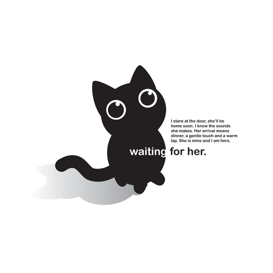 I Illustrate Cats And Their Inner Dialogue.