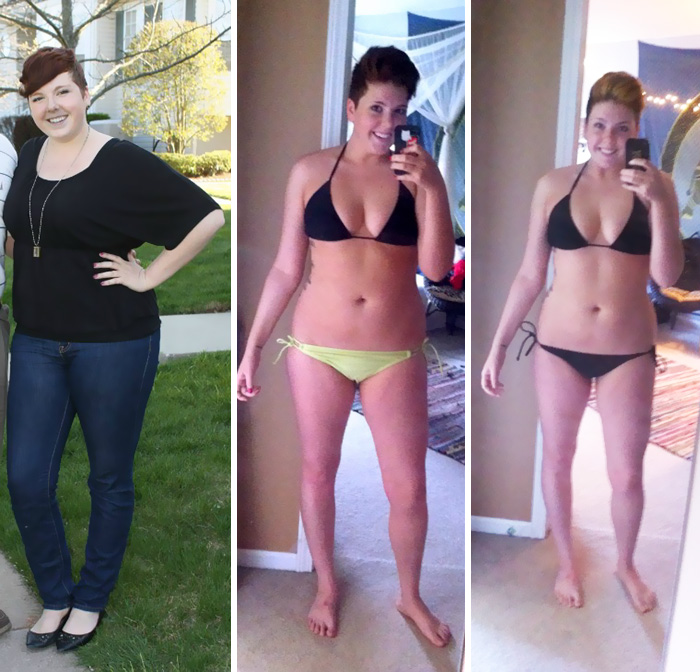 Before And After A Nearly 40 Pound Weight Loss