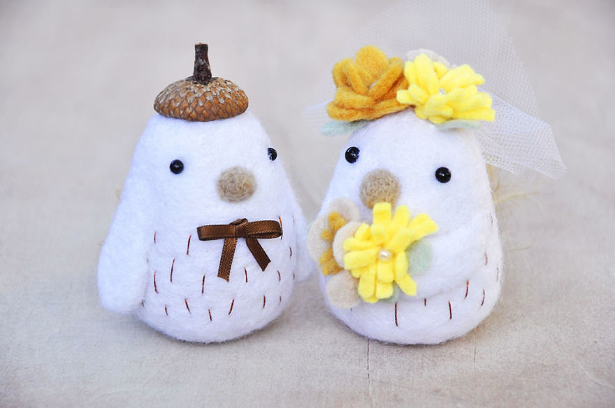 I Had So Much Fun Working On This Custom Bird Wedding Cake Topper