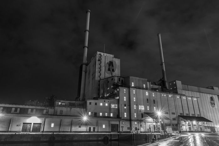 Aarhus Harbour At Night