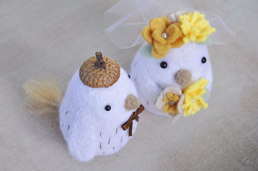 I Had So Much Fun Working On This Custom Bird Wedding Cake Topper I Had So Much Fun Working On This Custom Bird Wedding Cake Topper