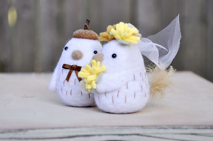 I Had So Much Fun Working On This Custom Bird Wedding Cake Topper I Had So Much Fun Working On This Custom Bird Wedding Cake Topper