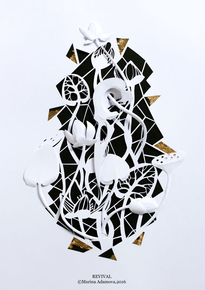 I Made A Series Of Paper Artwork That Represents The Struggles In My Life