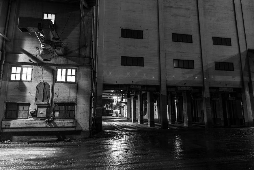 Aarhus Harbour At Night