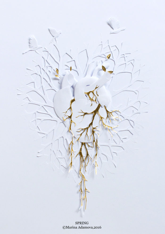 I Made A Series Of Paper Artwork That Represents The Struggles In My Life