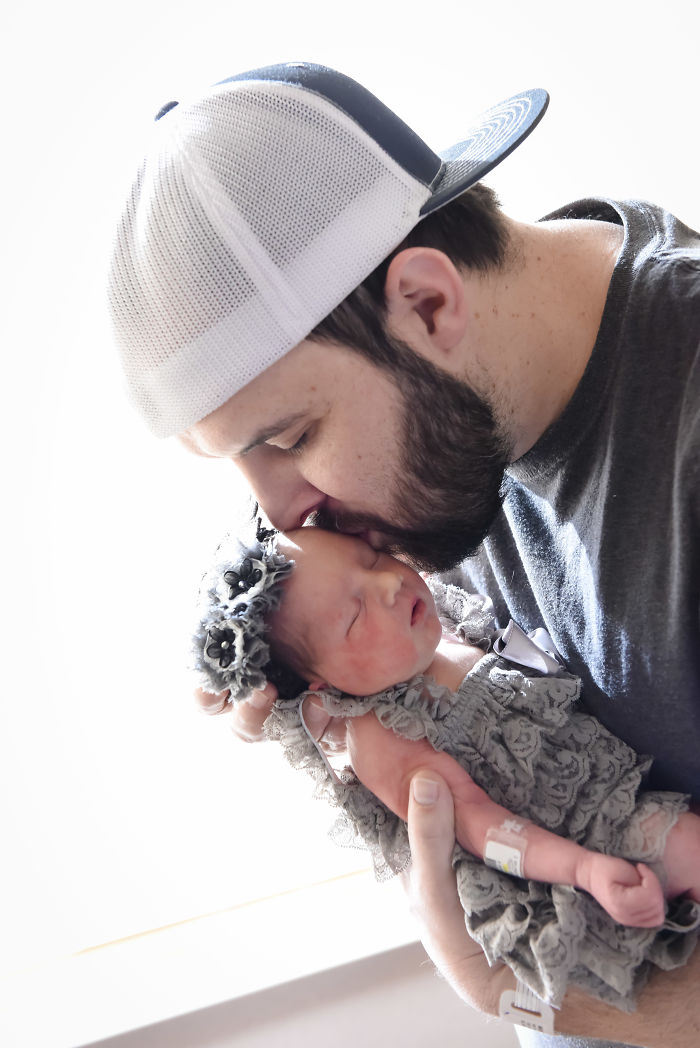 Daddy With His 3rd Little Girl.