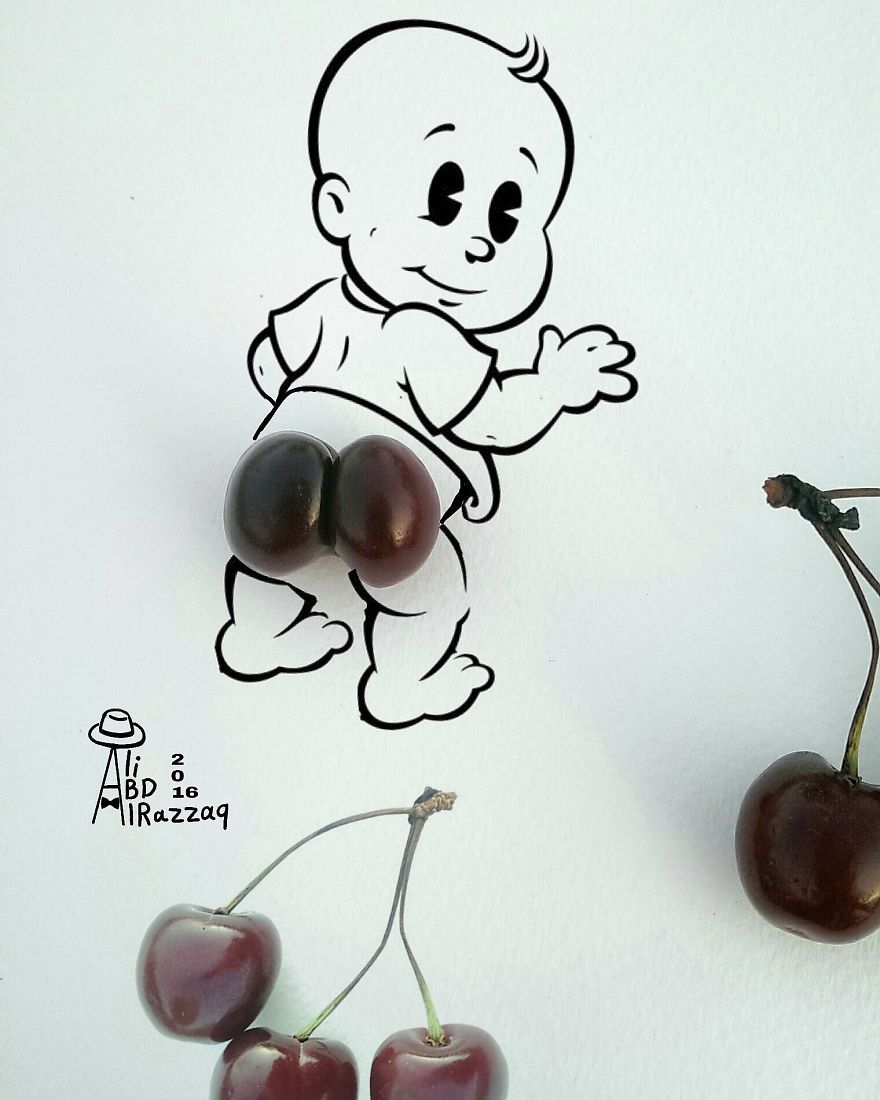 I Draw Interactive Illustrations Using Everyday Objects (part 7 )