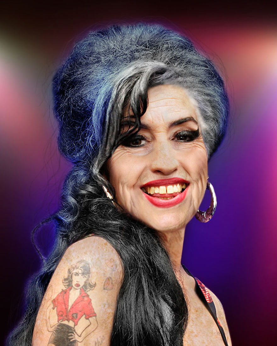 I Made Digital Collages Of Ageing Pop Culture Icons