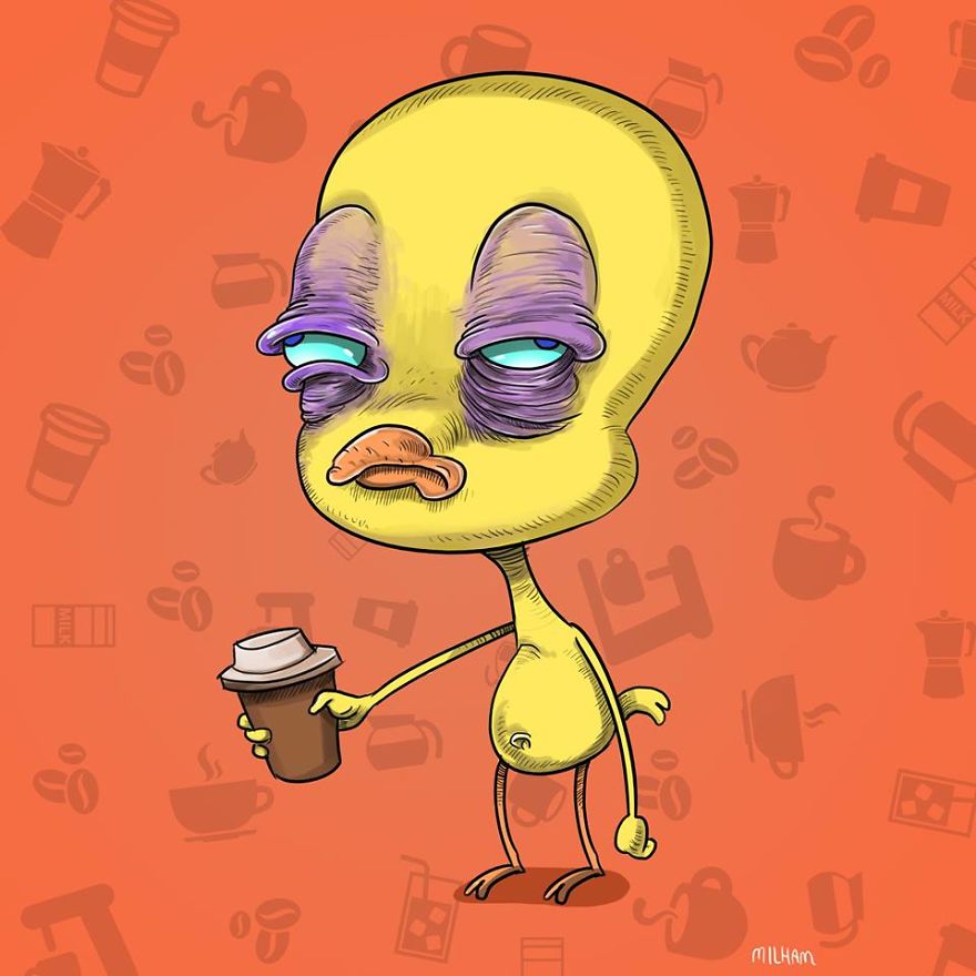 Tweetie Bird Before Coffee