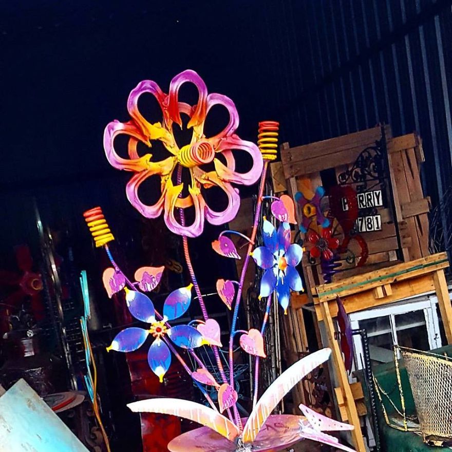 I Create Sculptures From Recycled Materials