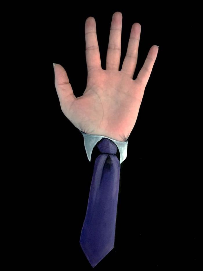 Illusion Paintings On My Arm And Hand..