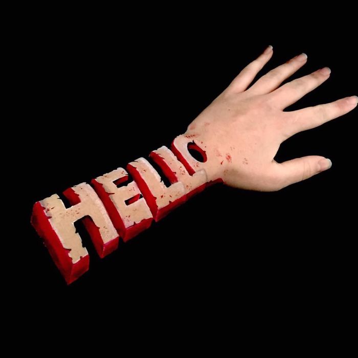 Illusion Paintings On My Arm And Hand..