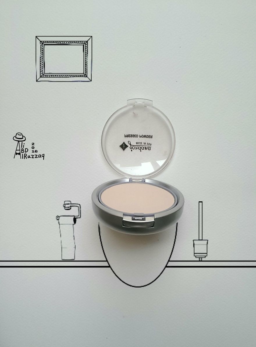 I Draw Interactive Illustrations Using Everyday Objects (part 7 )