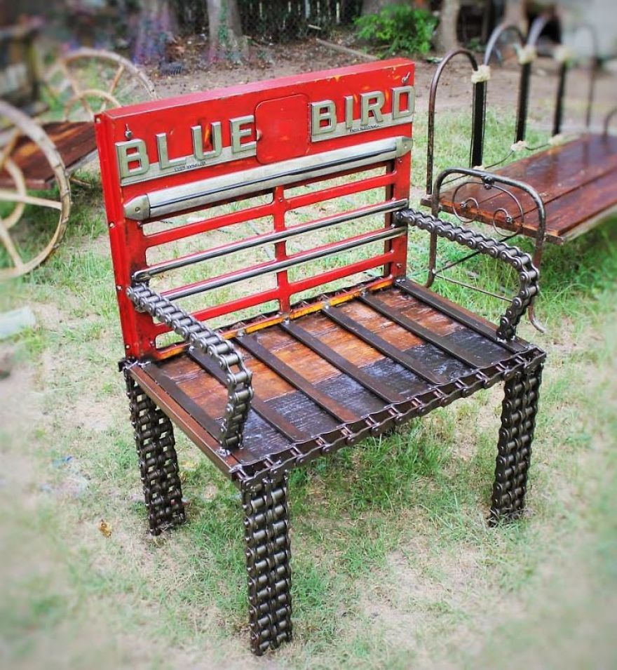 I Create Sculptures From Recycled Materials