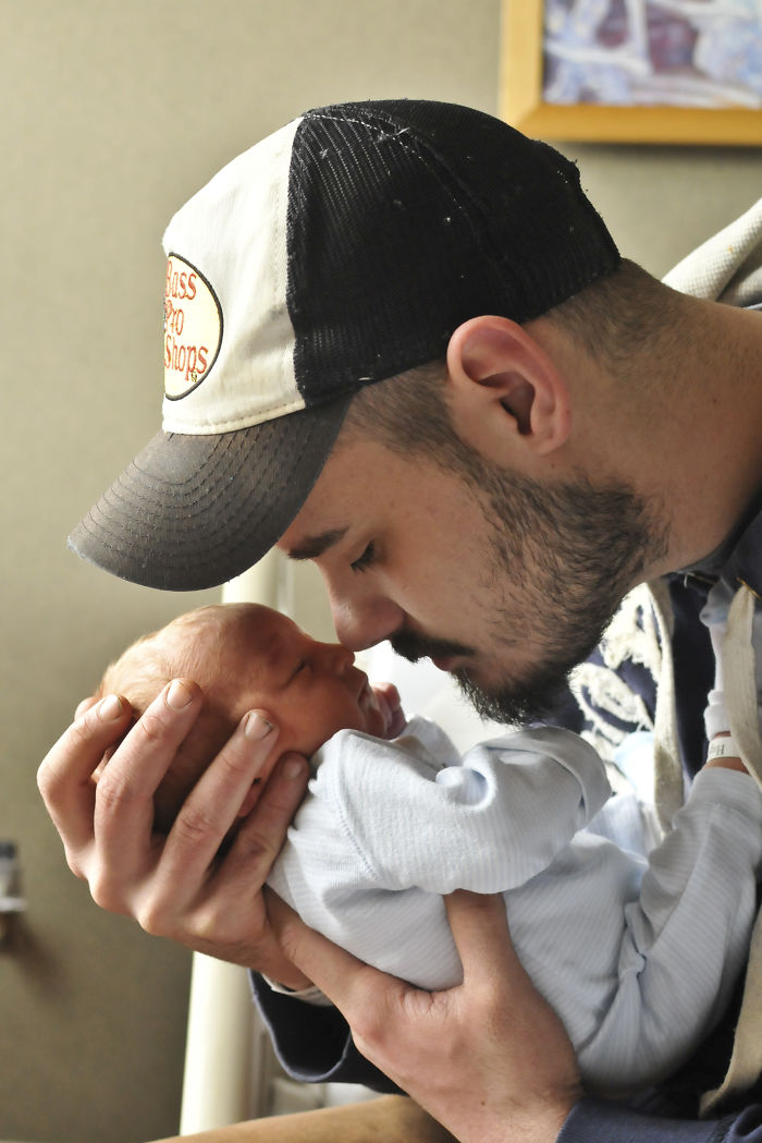 Daddy Nose To Nose With Gabriel