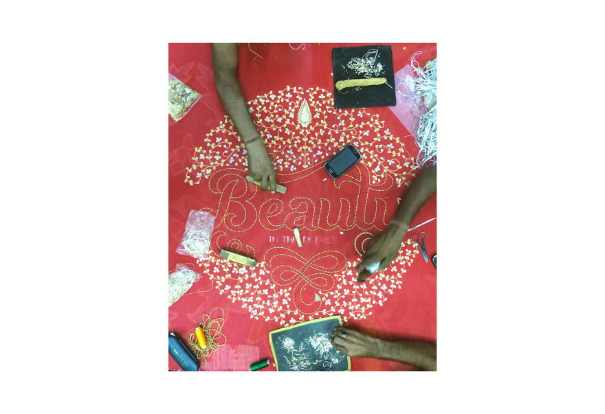 Typography Meets Indian Crafts Typography Meets Indian Crafts