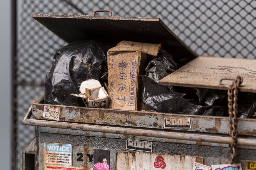 I Create Miniature Urban Landscapes Out Of Cardboard And Wood